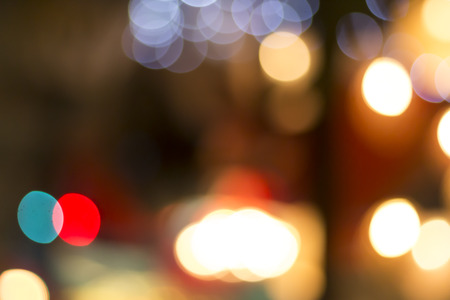 Abstract bokeh night street in city background.の写真素材