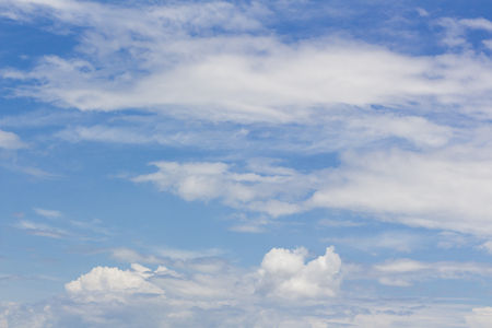 blue sky background with white clouds.の写真素材