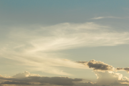 Blue sky with white clouds.の写真素材