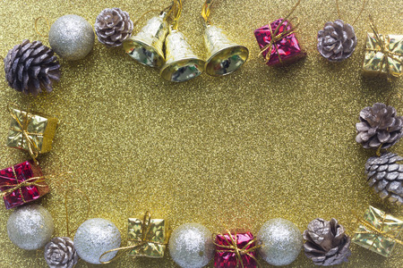 Gold Christmas background.Christmas backgroundの写真素材