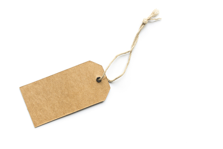 price tag or label isolated white background.の写真素材