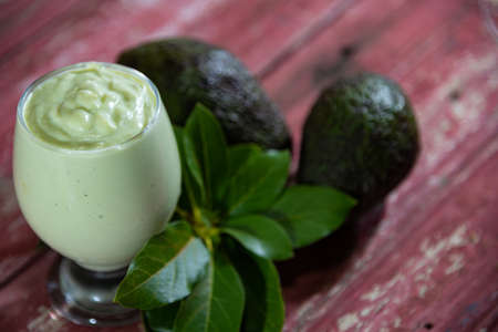 Avocado cream (Persea americana Mill). Avocado has several health benefits, such as preventing...