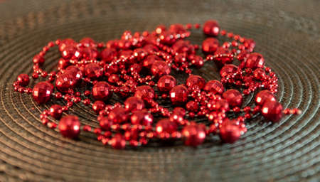 Christmas props and motifs used to decorate the Christmas Day party. Decoration to celebrate the arrival of Santa Claus. Christian feast of the nativity in the west. Valentine Day.の写真素材