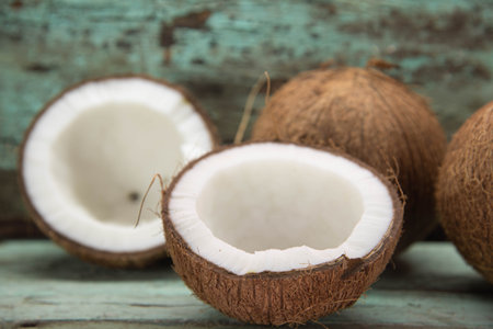 Dried coconut fruits in natura. Coconut fruit in Natura, 100% natural, without chemical...