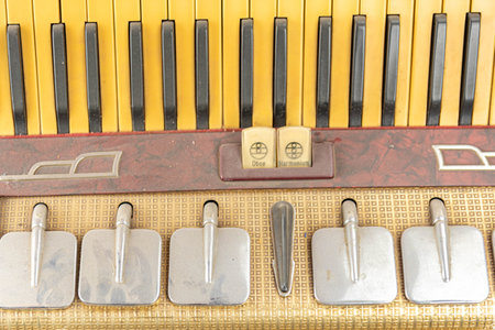 Piano keys, close up of piano keysの写真素材