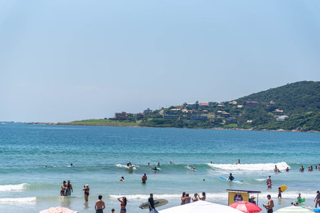Garopaba Beach, Santa Catarina, Brazil.の写真素材