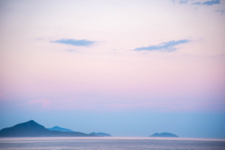Gamboa Beach, Santa Catarina, Brazilの写真素材