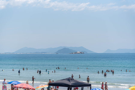 Garopaba Beach, Santa Catarina, Brazil.の写真素材