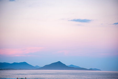 Gamboa Beach, Santa Catarina, Brazilの写真素材