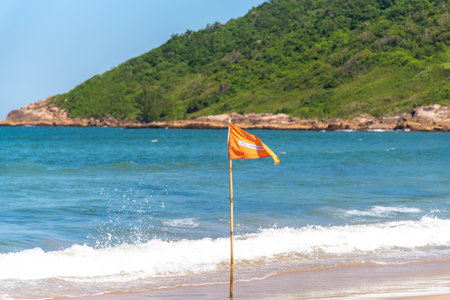 Gamboa Beach, Santa Catarina, Brazil.の写真素材