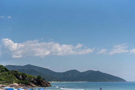 Garopaba Beach, Santa Catarina, Brazil.の写真素材