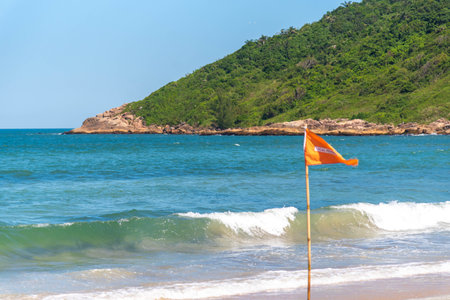 Gamboa Beach, Santa Catarina, Brazil.の写真素材