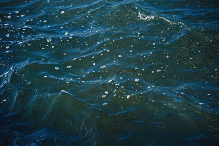 sea water with foam