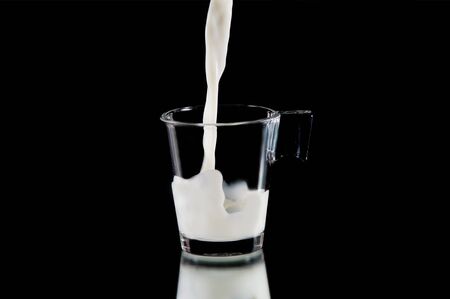 Cup of milkの写真素材