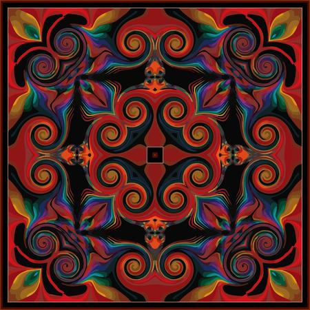 vector illustration decor pattern of the elements of geometric figuresのイラスト素材