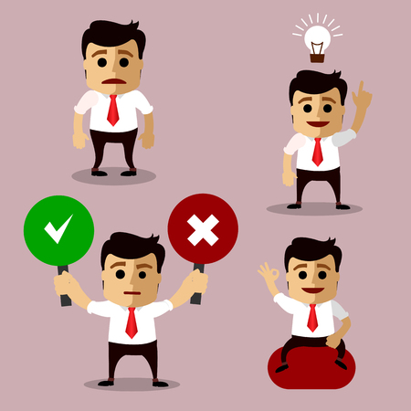 Vector set of manager or business man character.の写真素材