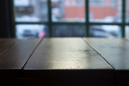 closeupa table in a cafe empty spaceの写真素材