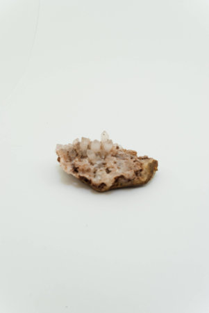 piece of quartz crystalsの写真素材
