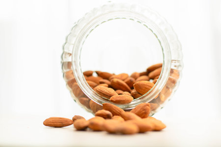 delicious almond in bottle
