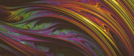 3D Illustration of a Beautiful infinite mathematical mandelbrot set fractal.