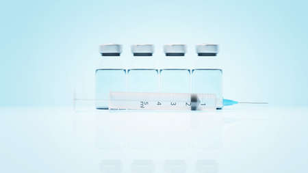 Corona virus outbreak. Epidemic virus protection concept. 3D renderingの写真素材