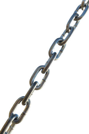 Steel chain on a white background, isolate