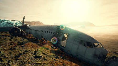 plane crashed on a mountain