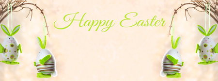 Easter background. Happy easter eggs on nest. Easter eggs. Multi-colored Easter eggs. Easter....