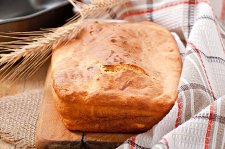 Homemade cheese breadの写真素材