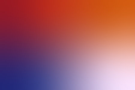 Abstract background in gradient colors of blue, red and orange.