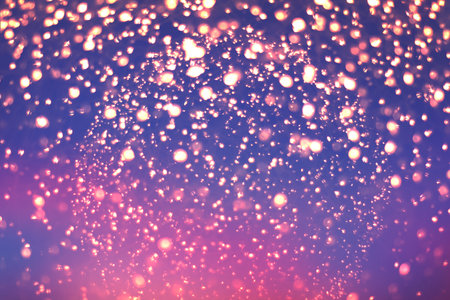 The Colorful bokeh blurred abstract pattern background.