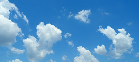 Clouds in the blue sky. clear sky.
White clouds in the beautiful blue sky.
Blue sky with white...