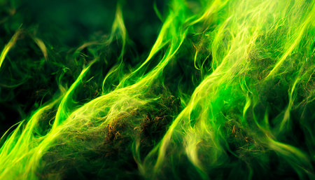 3D Render Flame of fire Abstract on black background.の写真素材