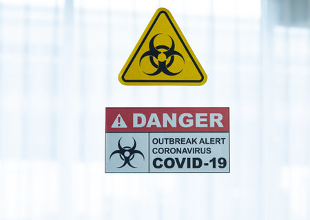 COVID-19, Corona Virus outbreak quarantine and epidemic spread healthcare concept. Caution and...