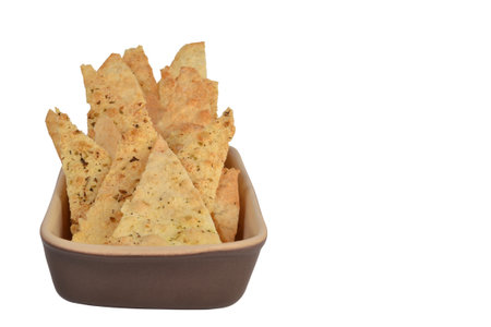 snack made of pizza dough seasoned with spices.