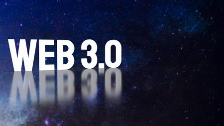 Web 3.0  text for technology concept 3d rendering