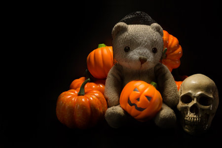 Halloween background dark tone image background.の写真素材
