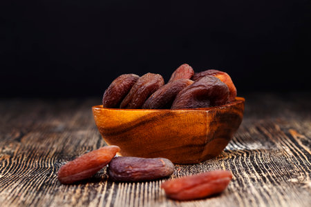 dried apricots made from natural apricots, dried apricots of dark color, natural drying without the...