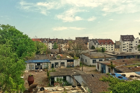 backyard background.のeditorial素材