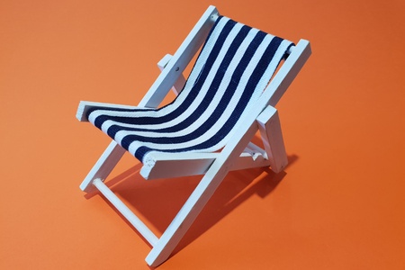 deck chairの写真素材