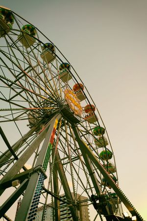 Ferris wheel retroの写真素材