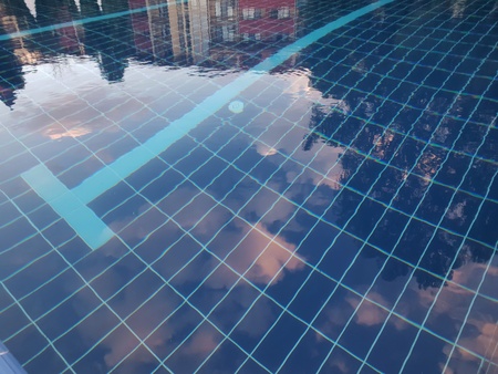 swimming poolの写真素材