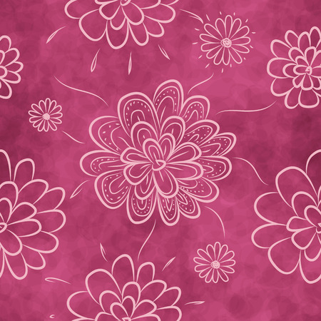 Seamless floral pattern. Romantic background with flowers.のイラスト素材
