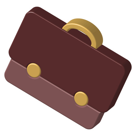 A three-dimensional image of a portfolio for business. vector illustration.のイラスト素材
