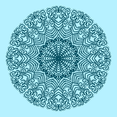 The circular pattern is symmetrical. Vector illustration.のイラスト素材