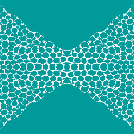 Seamless aqua tile with lacy patterns. Hand drawing in the style of sentangle. Suitable for...
