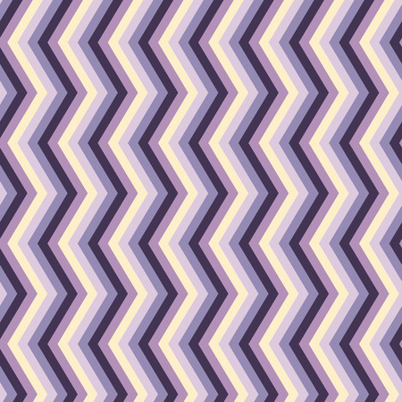 Zig zag seamless pattern or background with violet, purple and vanillaのイラスト素材