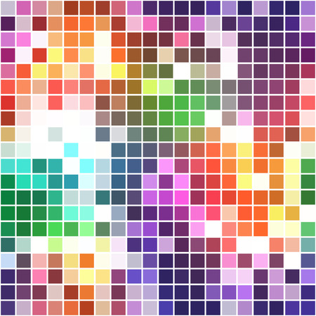 Square Mosaic with bright rainbow colors and white gaps (seamless background)のイラスト素材