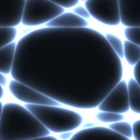 Silver chaotic lines on dark background. Template with silver laser lines. Place for your text in centre.のイラスト素材