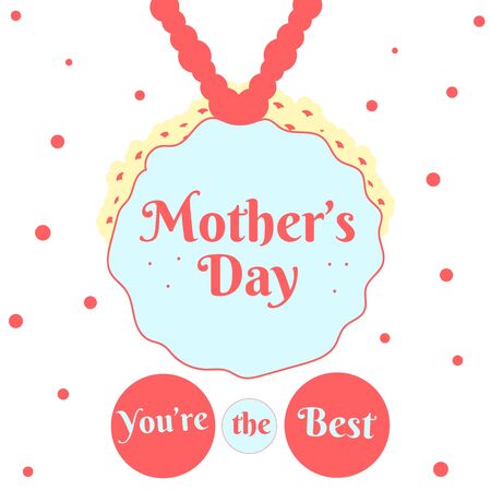 Mother's day holiday composition lettering.のイラスト素材